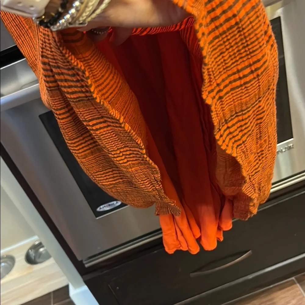 Free People Orange Maxi Dress